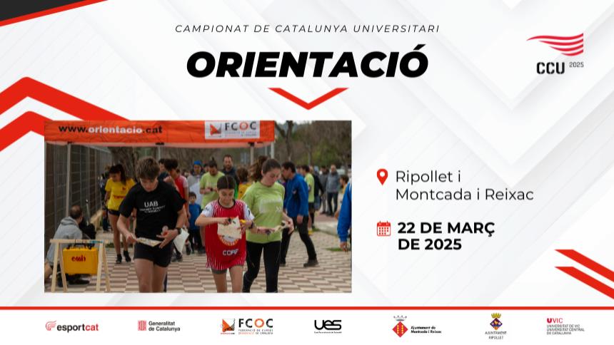 El Campionat de Catalunya Universitari d’Orientació arriba a Ripollet i Montcada i Reixac